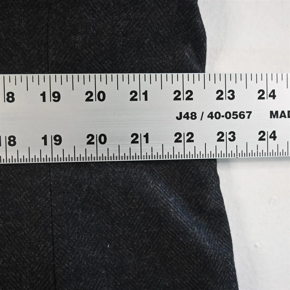 Studiosuits 46L Herringbone Naples 100% Wool Tweed Blazer Suit Jacket Sport Coat